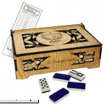 Cuban Style Domino Deluxe Double Nine Set in a Beautifully carved wood box. Score Pad Included  B00BPFF3VU
